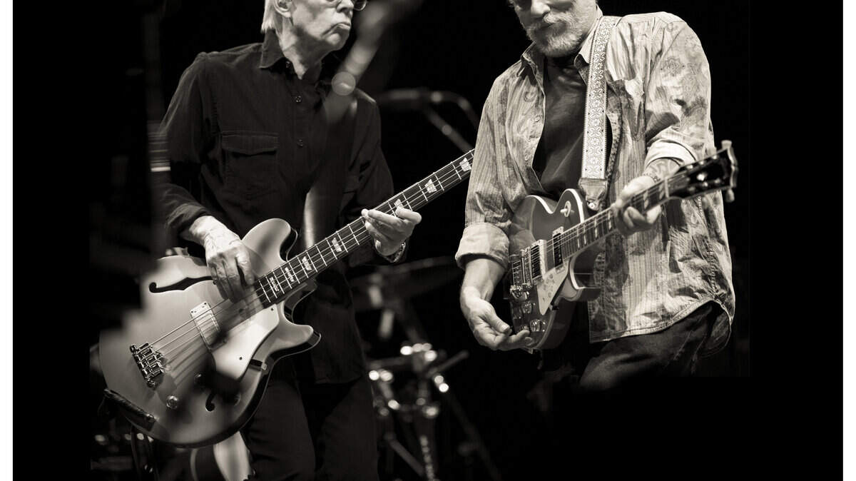 Bassist Jack Casady, left, and guitarist Jorma Kaukonen form the heart of Hot Tuna, which is set to perform Monday at Woodsongs Old-Time Radio Hour. 