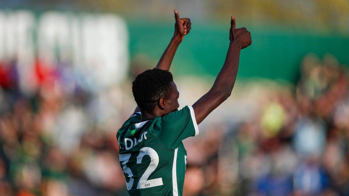 Ates Diouf leads Lexington Sporting Club with nine goals during the team’s inaugural USL League One season. He scored the franchise’s first hat trick Saturday night in Colorado.