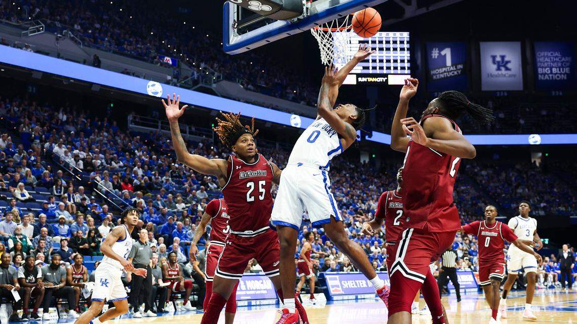 Shot chart from Kentucky basketball’s 86-46 win over New Mexico State
