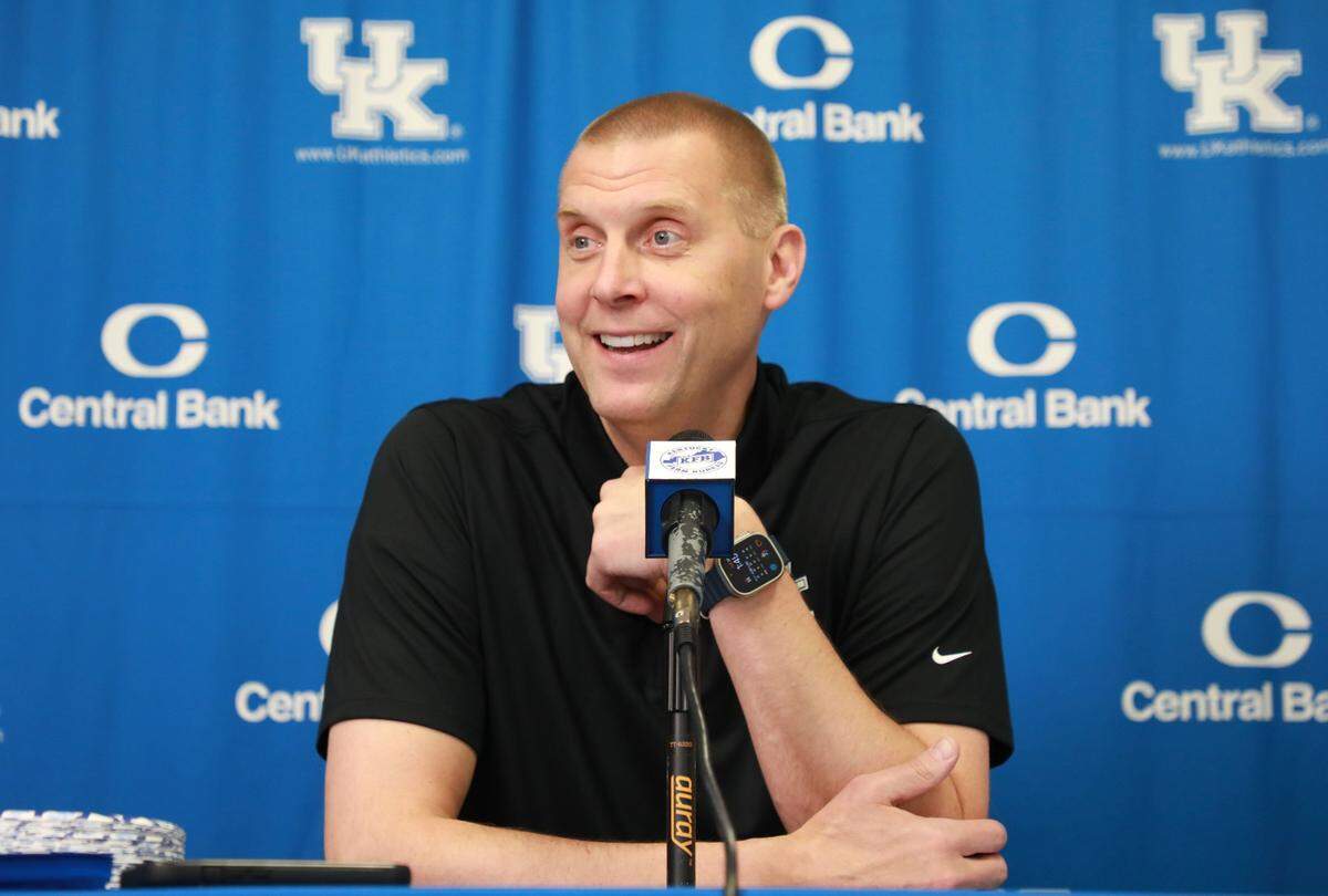 Mark Pope and the Kentucky Wildcats will begin their season Nov. 4 against Wright State in Rupp Arena.