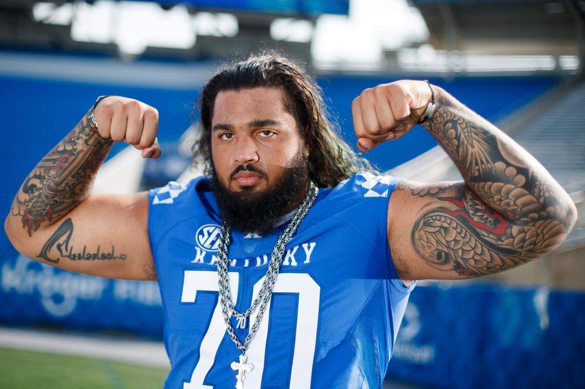 Kentucky offensive tackle Darian Kinnard became the fifth UK player to be named to The Associated Press All-America First Team during the Mark Stoops era.