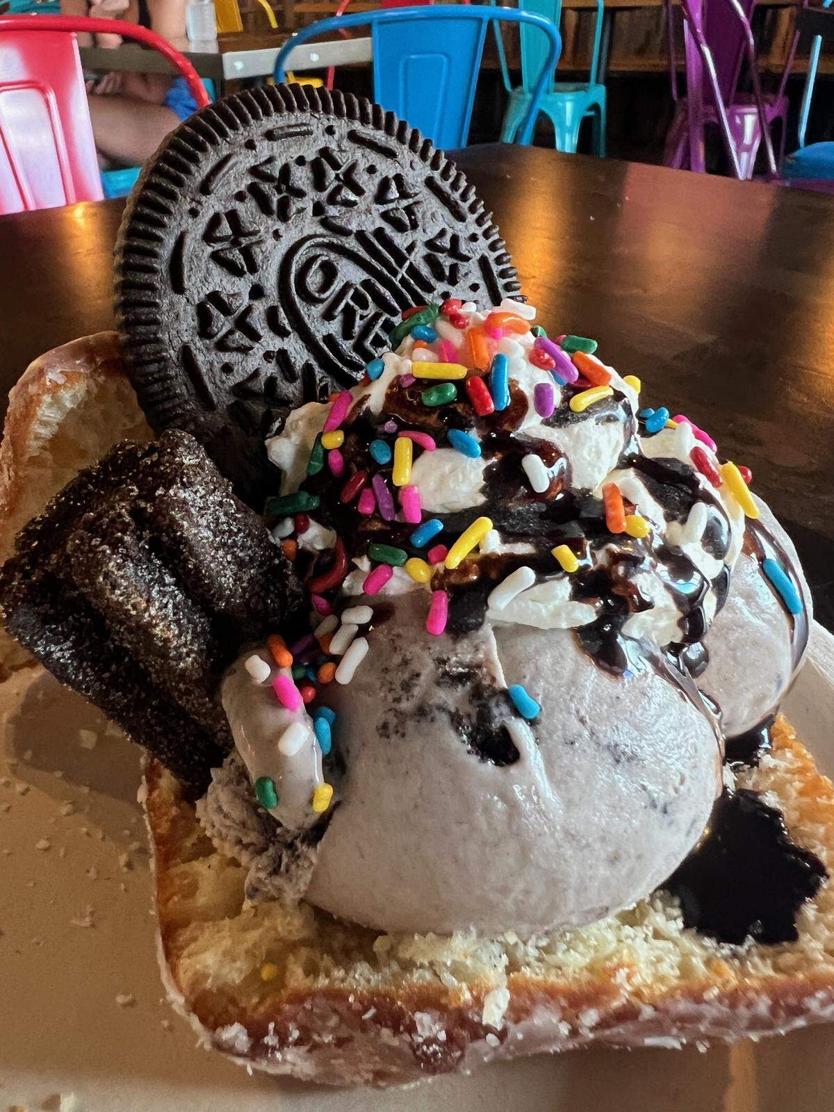 Crank and Boom’s Ultimate Oreo Overload “burger” for Lexington Burger Week.