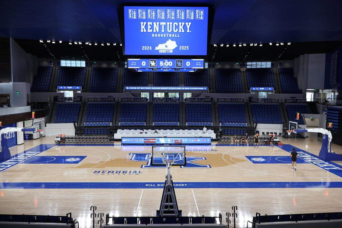UK’s Memorial Coliseum is normally home to the school’s gymnastics, STUNT, volleyball and women’s basketball programs. This weekend, Memorial will host the 2025 NCAA rifle championships.