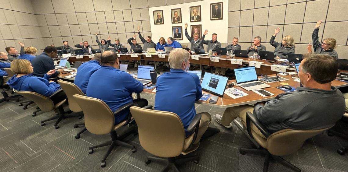 The Kentucky High School Athletic Association Board of Control voted to approve the implementation of a basketball shot clock for the 2027-28 boys and girls seasons at its regular meeting at the KHSAA’s office on Wednesday.