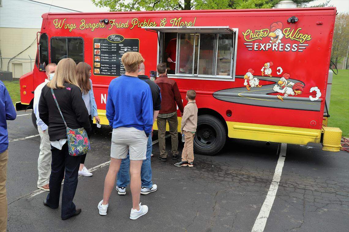 The Chicken Wings Express Food Truck at Immanuel Baptist.