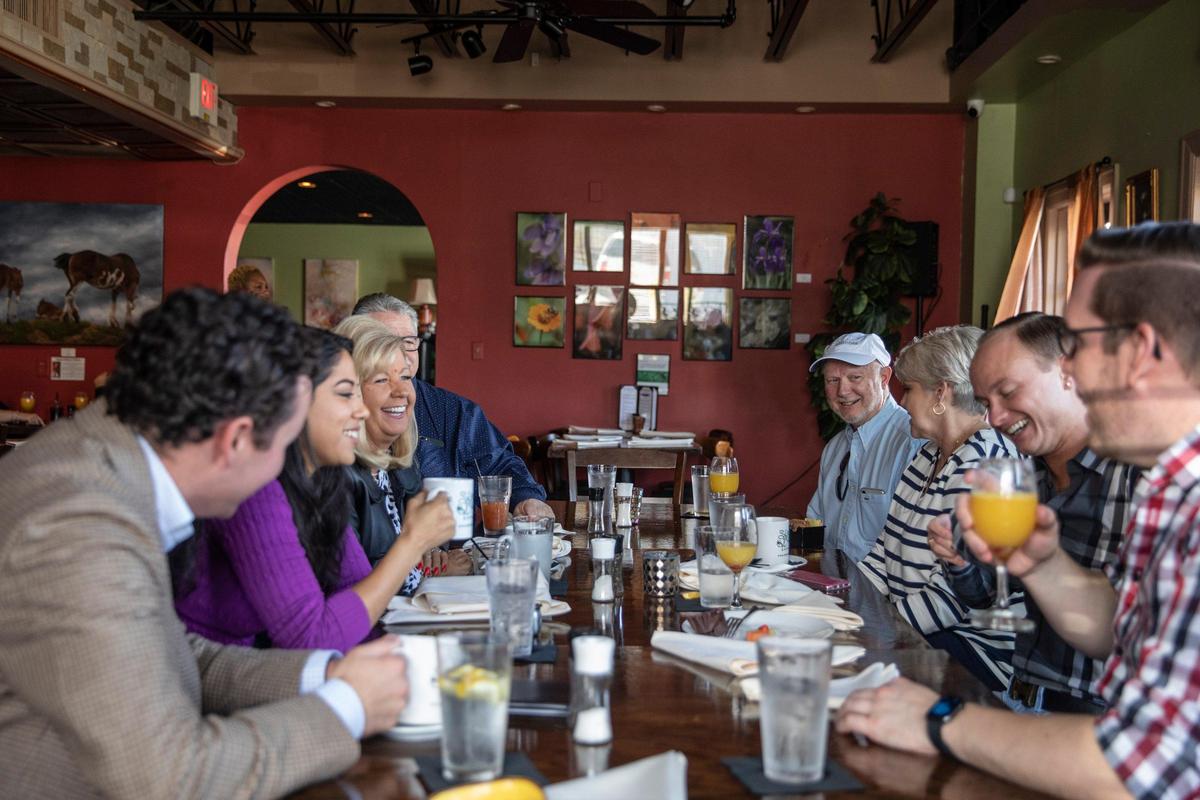 A brunch buffet is available from 10 a.m. till 3 p.m. Sundays at Ranada’s. The weekday menu is Southern Fusion cooking and features items like bourbon proof friend chicken, a grilled pork chop with Woodford BBQ sauce and a Southern Charmer burger stacked with pimento cheese and a fried green tomato and a slather of bourbon-bacon-onion jam.