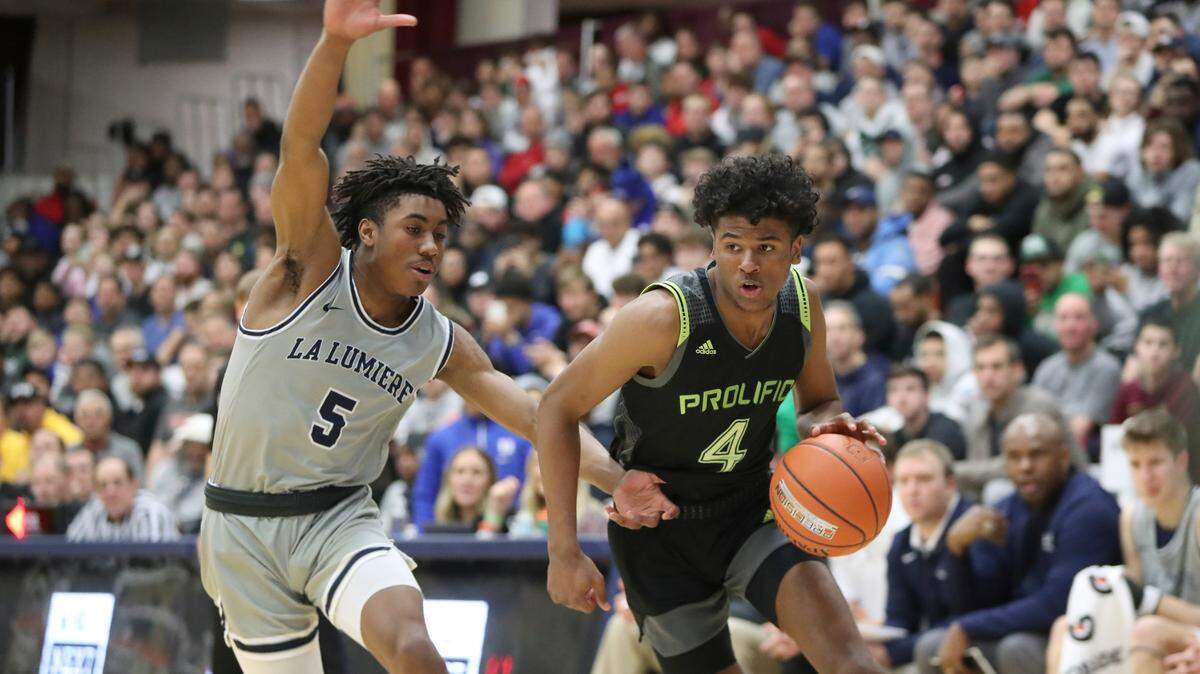 Former Prolific Prep (Calif.) guard Jalen Green, right, was the No. 2 overall player in the 2020 recruiting class, according to the 247Sports composite rankings.