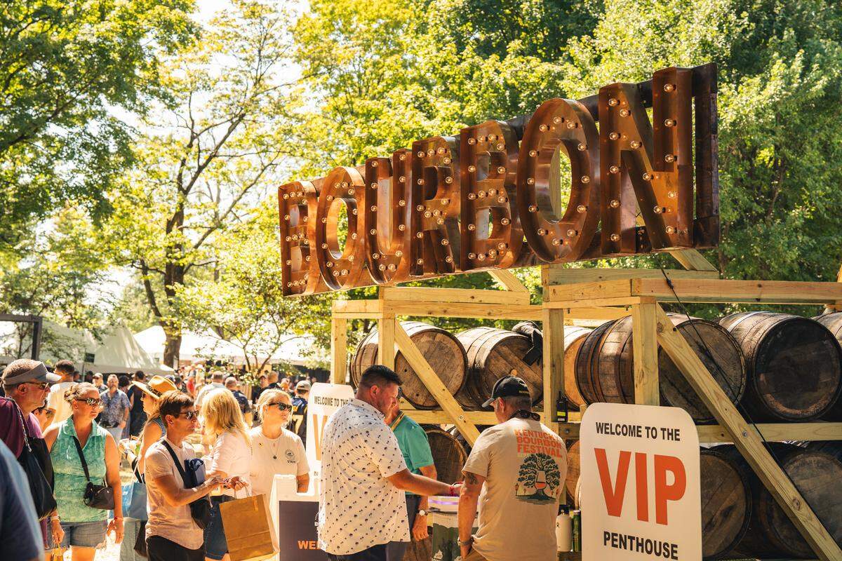 At the 2024 Kentucky Bourbon Festival in Bardstown, attendees could purchase VIP packages that included exclusive access.