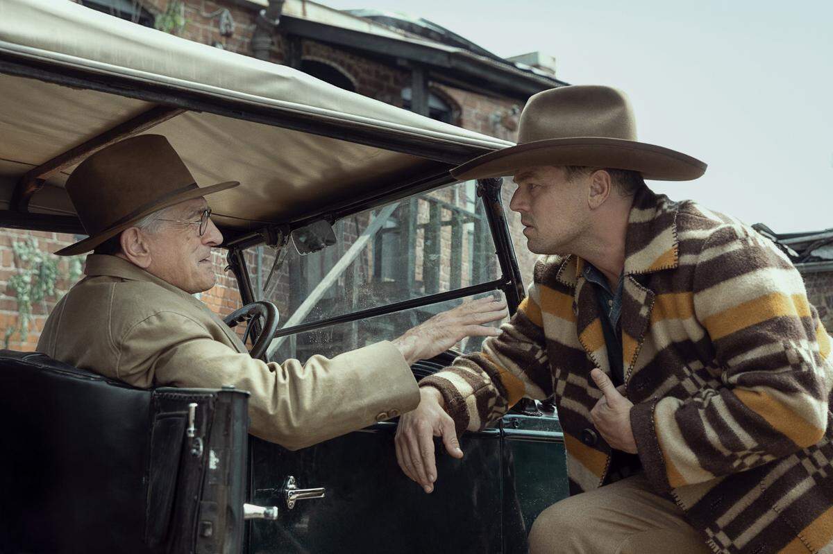 Robert De Niro and Leonardo Dicaprio star in “Killers of the Flower Moon.”