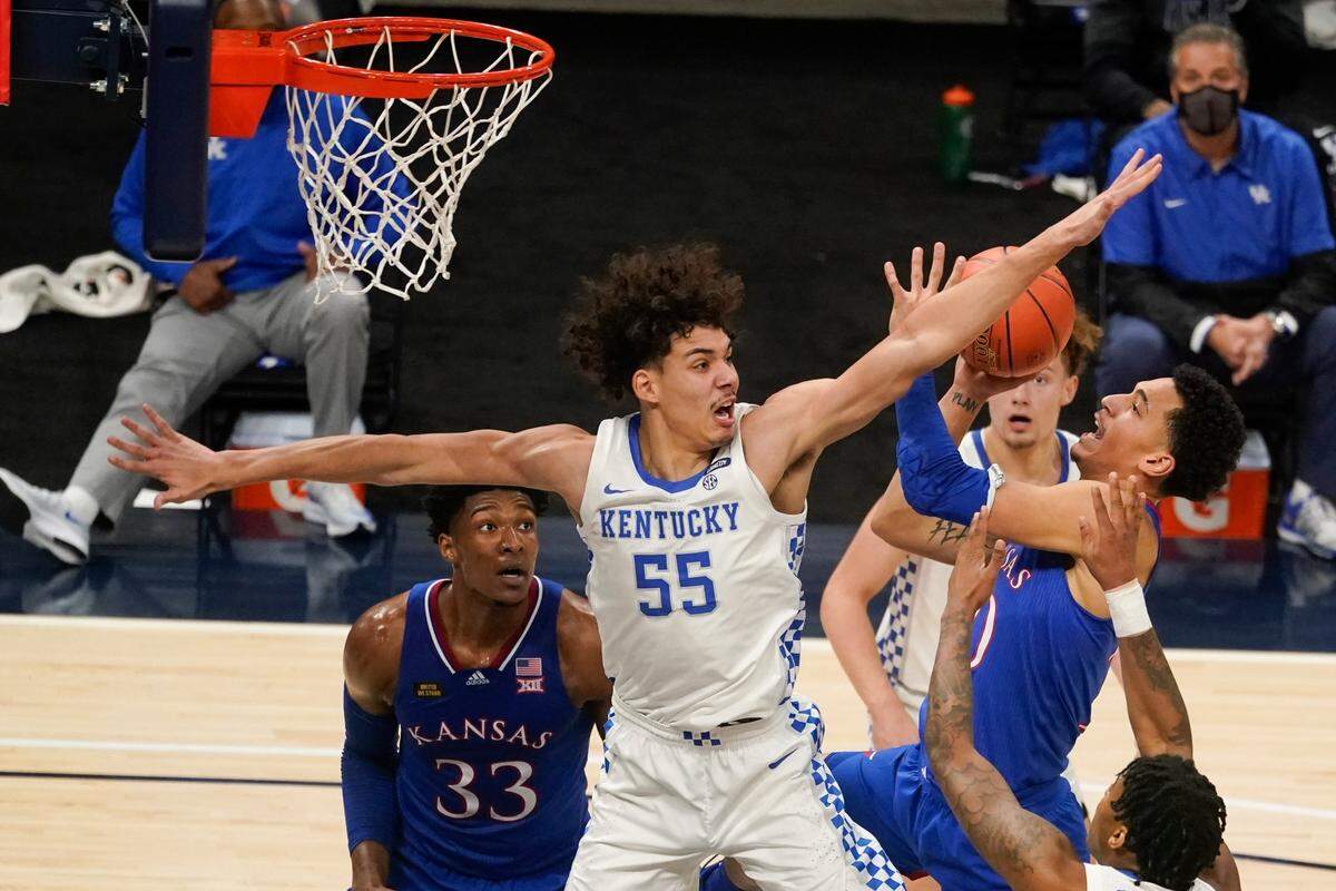 Lance Ware (55) averaged two points and three rebounds in 12 minutes per game last season as a freshman.