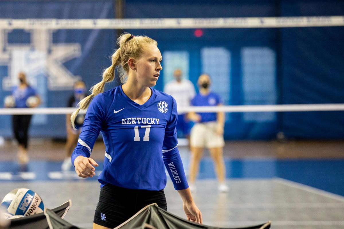 Alli Stumler, an outside hitter, averaged 4.28 kills per set for Kentucky last season as a junior.