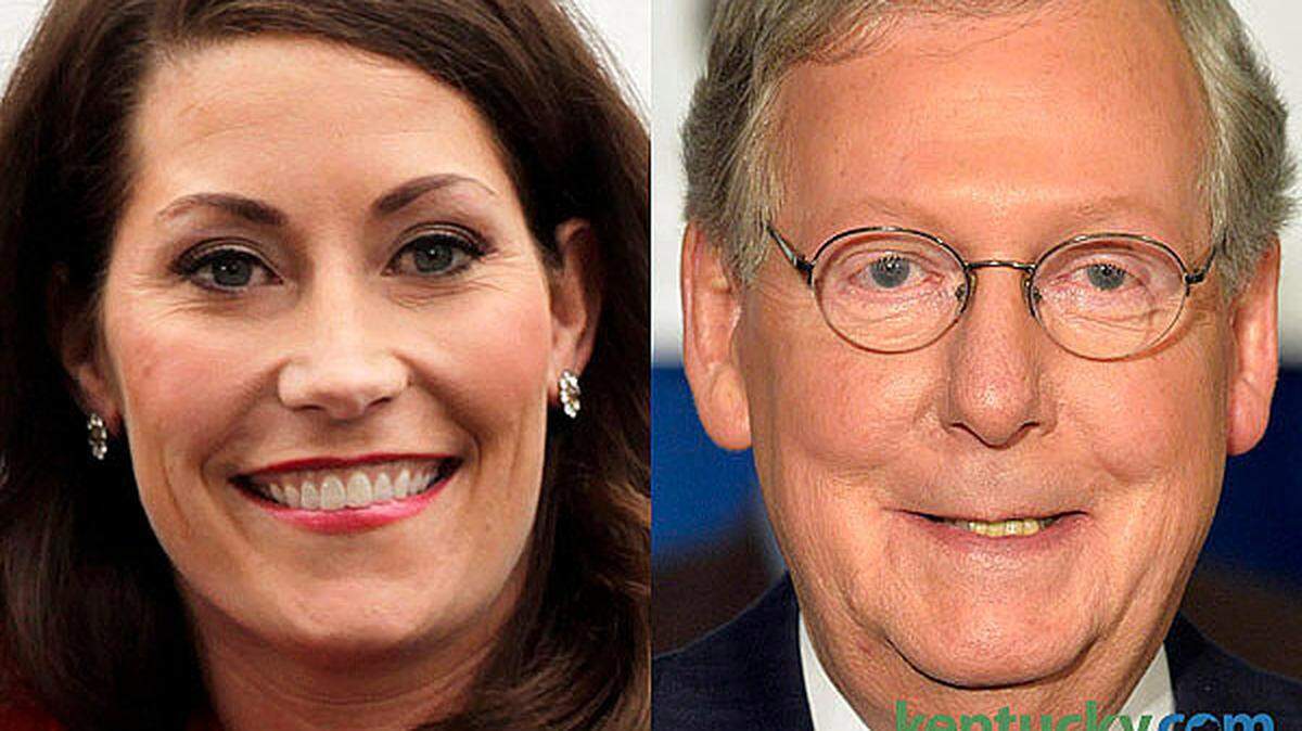 Alison Lundergan Grimes and Sen. Mitch McConnell