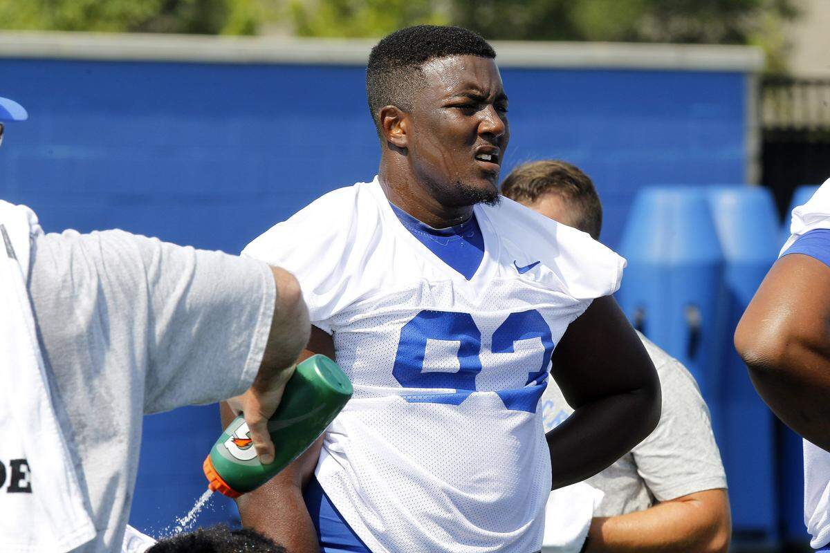 Kentucky redshirt sophomore Jerquavion Mahone is one of three new names on the No. 2 line of the UK defensive line depth chart this week.