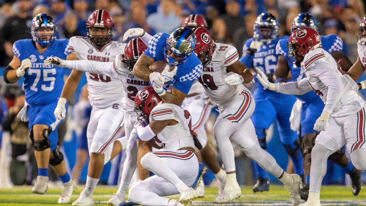 Final statistics from No. 13 Kentucky football’s 24-14 loss to South Carolina