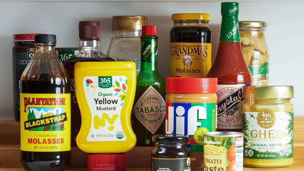 These items can remain in the pantry after they are opened.