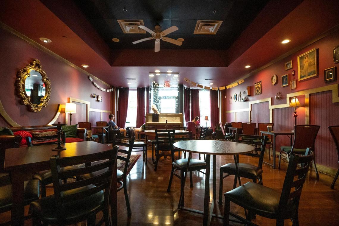The Creatures’ Cauldron Cafe is located at 128 N Broadway in Lexington.