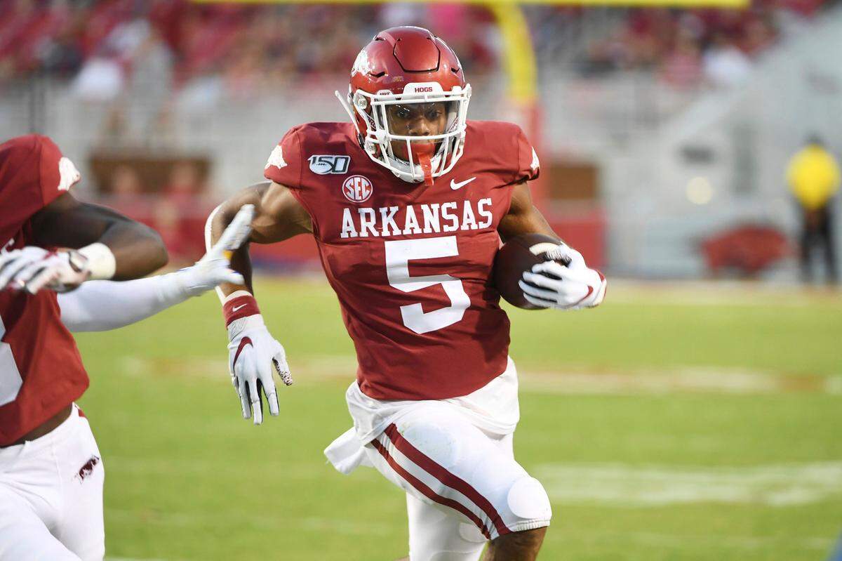 Arkansas running back Rakeem Boyd is third in the Southeastern Conference in rushing with 483 yards.