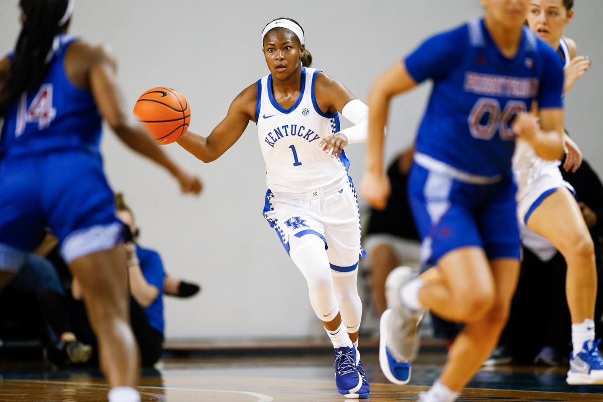 “I think she has found her niche where she can score in the offense,” UK head coach Kyra Elzy said of Robyn Benton.