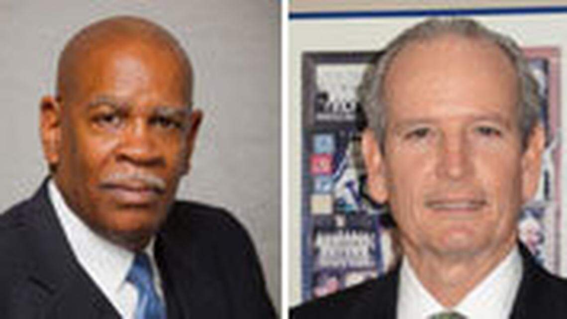 Bill Farmer, left, is president of United Way of the Bluegrass, and Greg Dixon is chairman of its board.