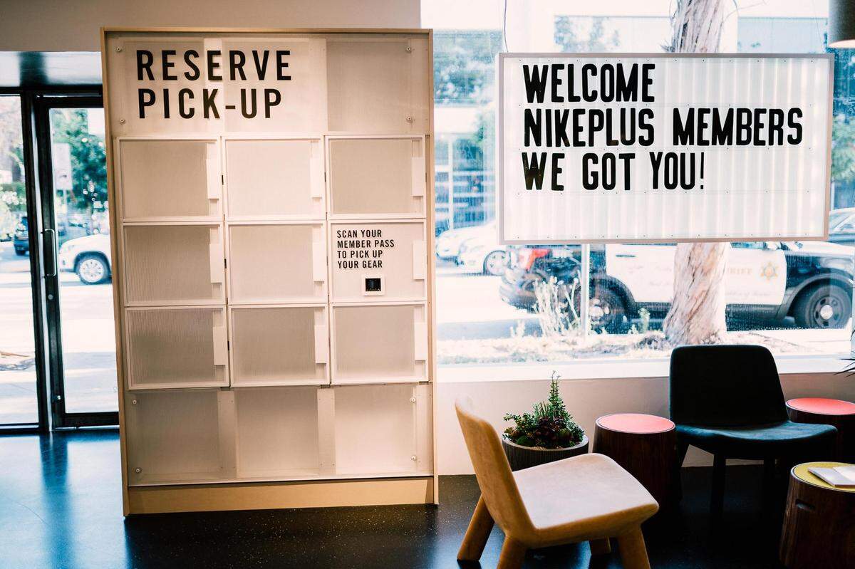 The Nike Live stores are built around NikePlus memberships. Members can order online and pick up merchandise in the stores.