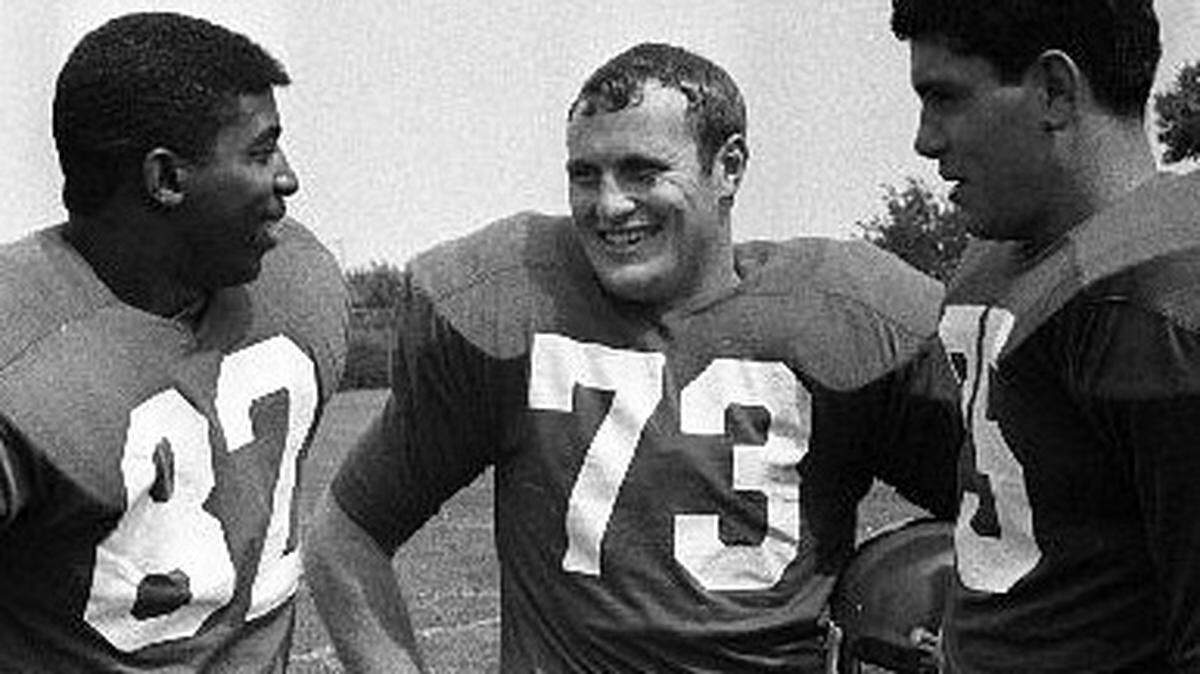 Left to right, are Greg Page, Marty Joyce and Dick Palmer as UK football players (Photo submitted)