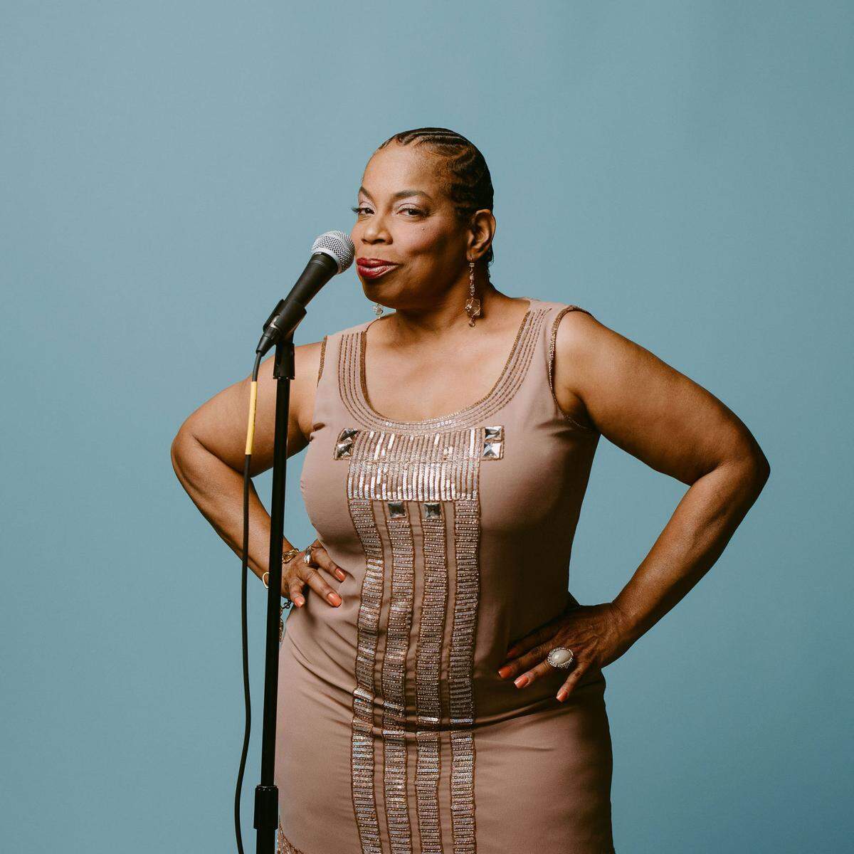 Debra Faulk, a stand-up comedienne, will be working with the Family Care Center within the Department of Social Services. Photo courtesy of CivicLex.