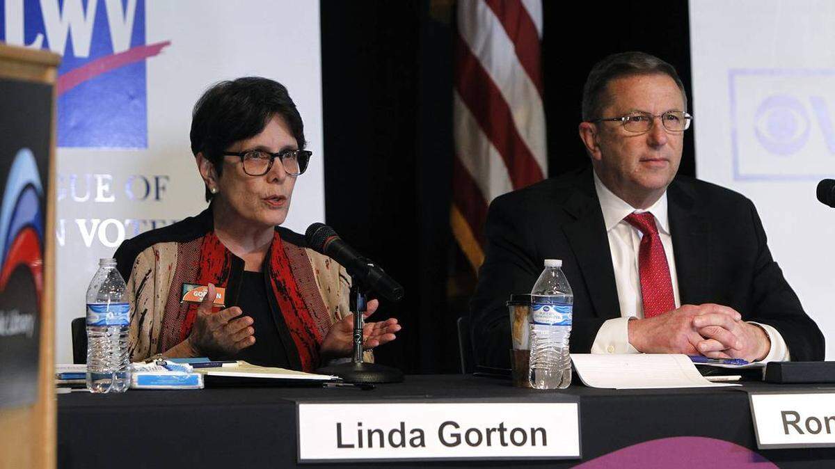 Linda Gorton, left, and Ronnie Bastin will face off in the nonpartisan race for Lexington mayor in November.
