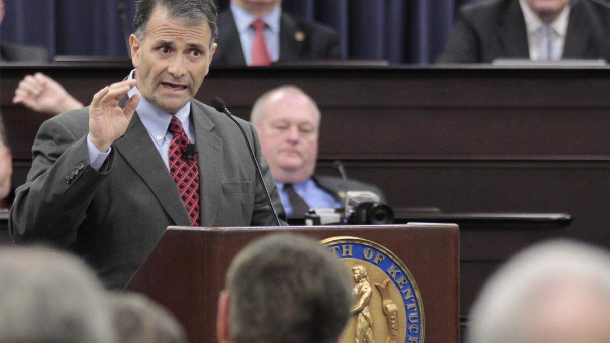 Disgraced Washington lobbyist Jack Abramoff spoke to Kentucky state lawmakers Wednesday during their annual ethics training at the Capitol Annex. Abramoff, convicted of conspiracy, fraud, and tax evasion in 2006, discussed his current views on lobbying and campaign finance.