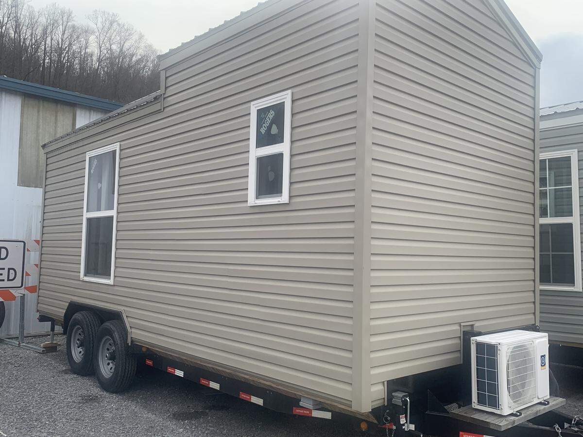 Students at Harlan County High School are helping lead an effort to create a tiny home community for homeless students and people getting out of drug rehabilitation. This is one of three tiny houses bought for the project by the Harlan County Fiscal Court.