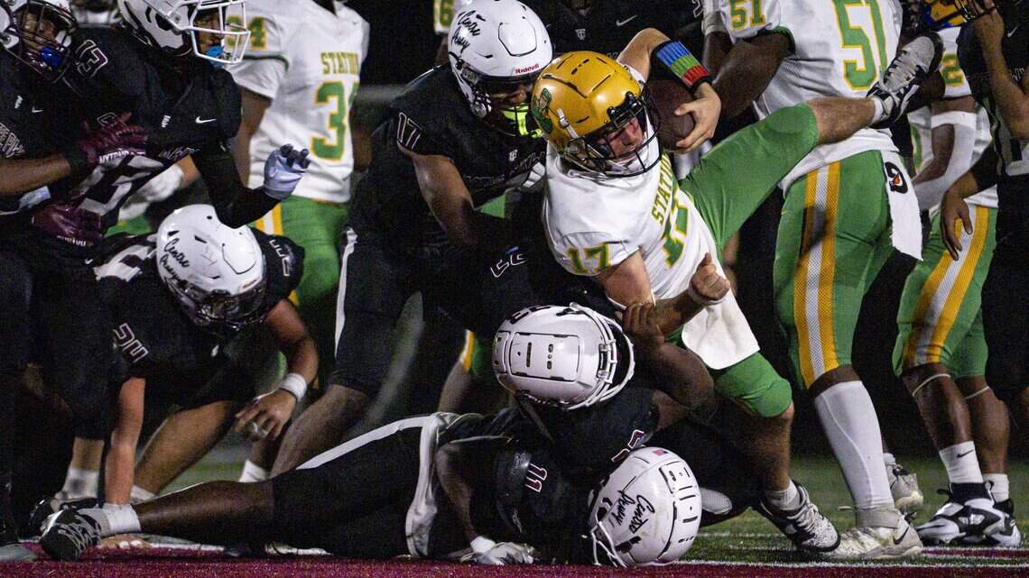First-year head coach J.T. Haskins is keeping Bryan Station football focused