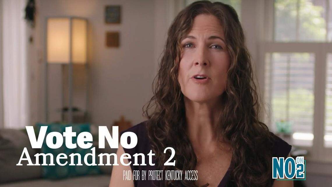 A new ad from Protect Kentucky Access, a campaign trying to defeat a constitutional amendment on the November ballot, shows testimonial from a Kentucky woman who says she wanted to be pregnant, but medical complications necessitated an abortion.