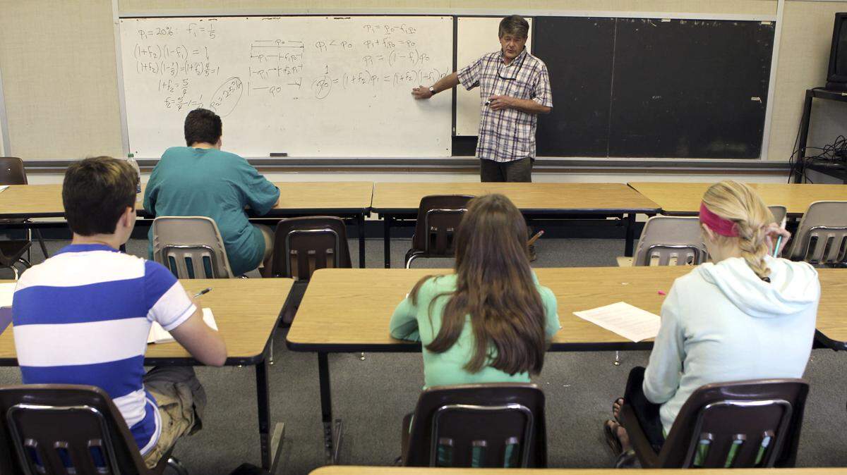 Math was the topic of a two-week summer camp, taught by Michael Sheetz, for incoming freshmen in Fayette County's new STEAM Academy, opening in August.   