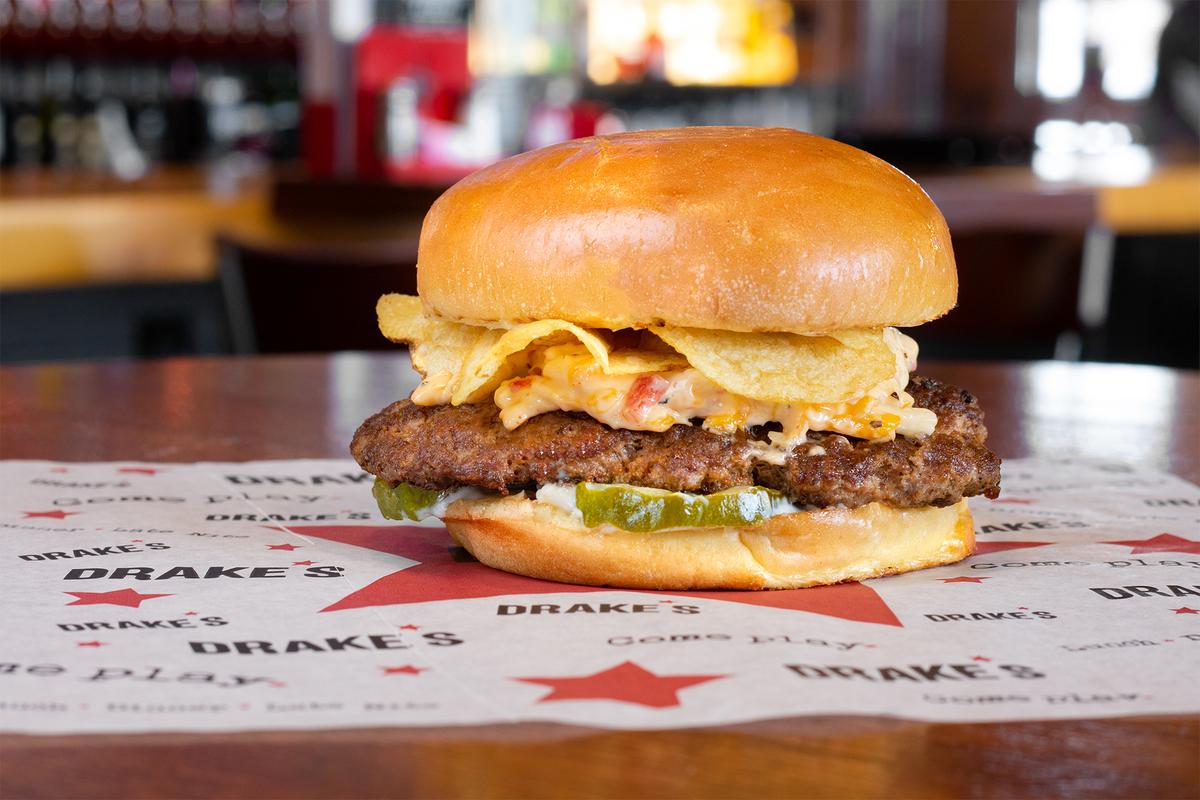 The Southern Comfort Burger from Drake’s on Lansdowne.