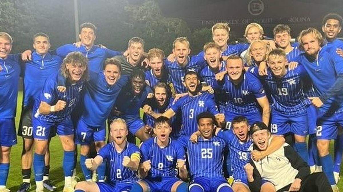 The University of Kentucky men’s soccer team completed an undefeated regular season for the first time in program history with Tuesday night’s win at South Carolina.