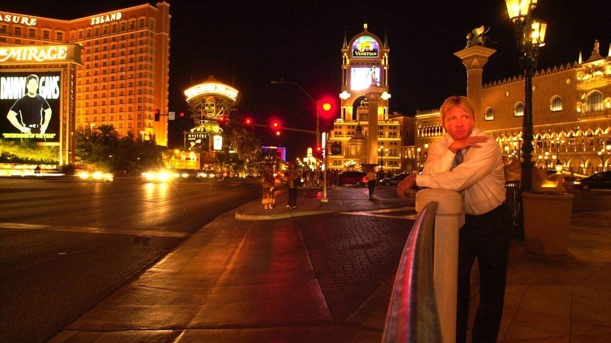 Charles Johnson, Jr., founder of PurchasePro, shown on the strip in Las Vegas on Aug. 21, 2000.