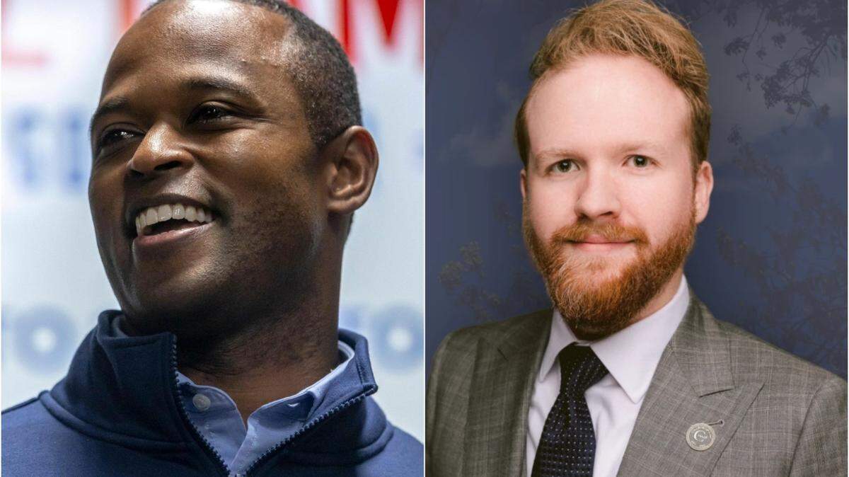 Former Kentucky attorney general Daniel Cameron and state representative candidate TJ Roberts