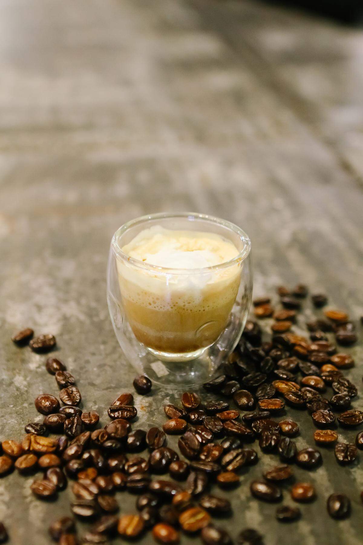 The Bigfoot’s Toe, a single shot of espresso layers with vanilla syrup, heavy cream and topped with whip cream, will available at McLeod’s Coffee House for Lexington Coffee (and Tea) Week Feb. 17-23.