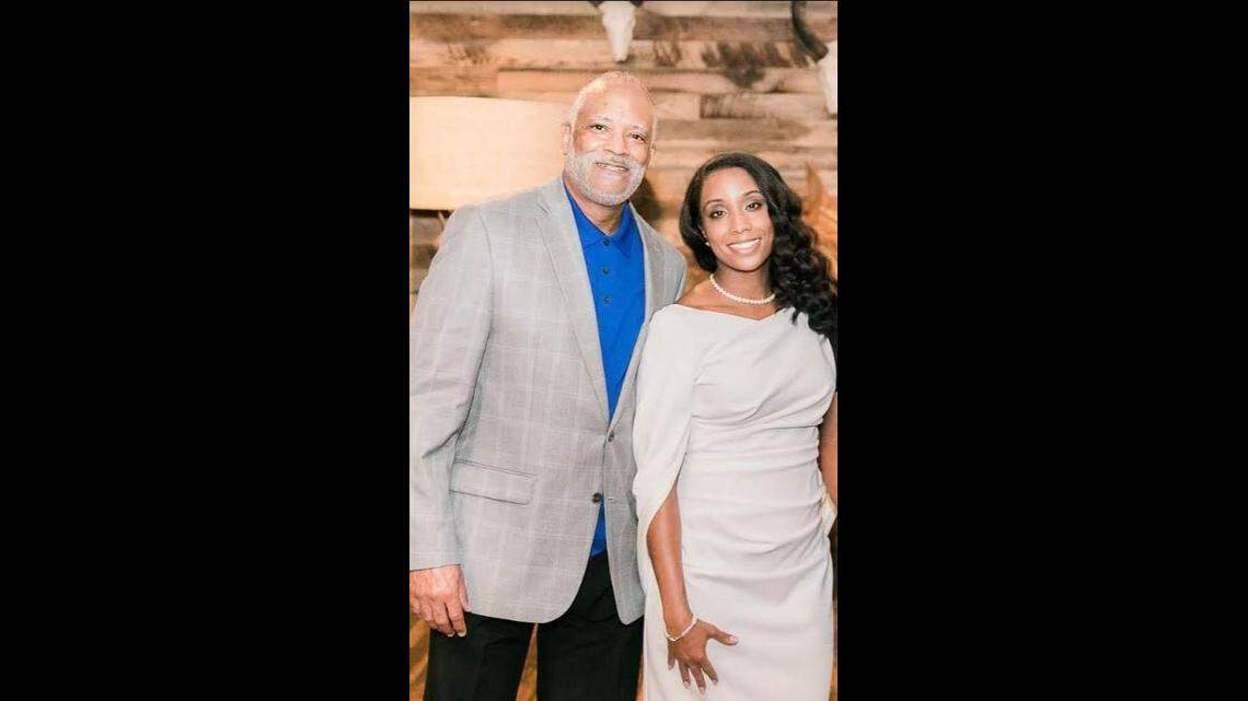 Gregory LaRue with his daughter, Kristin LaRue Bond