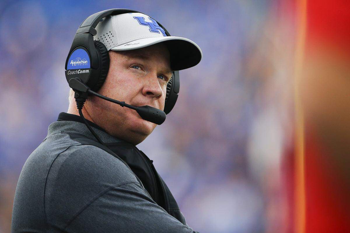 Kentucky’s 27-16 upset of No. 25 Florida two weeks ago was Mark Stoops’ third victory over a ranked team as UK head coach.
