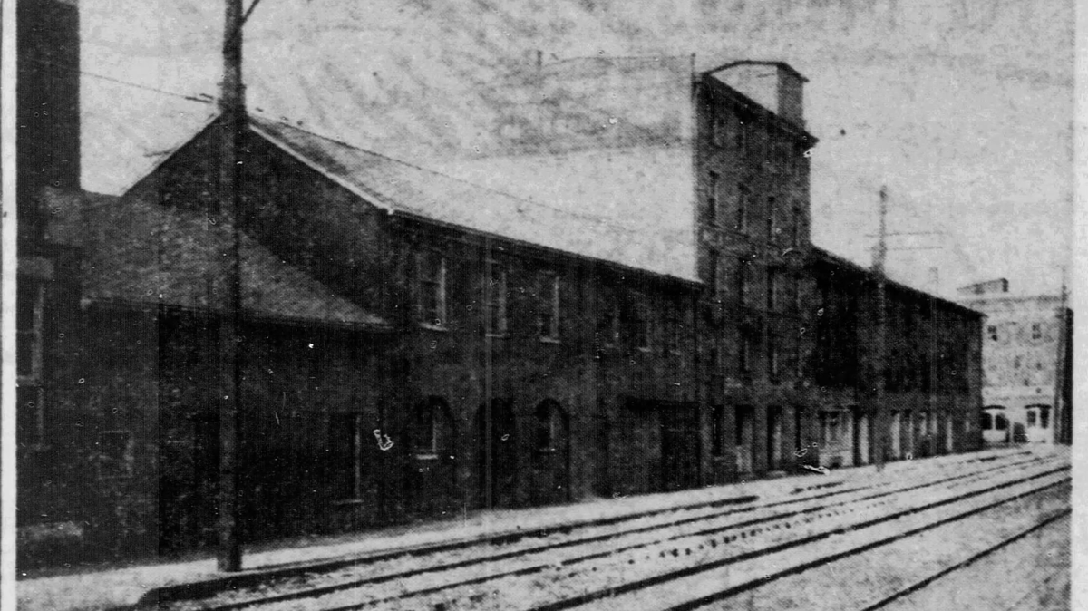 A photo of the Burrowes Mustard Factory in Lexington on Water Street. Photo published in the Lexington Herald-Leader on Nov. 28, 1948, seven years after the death of Nathan Burrowes. 