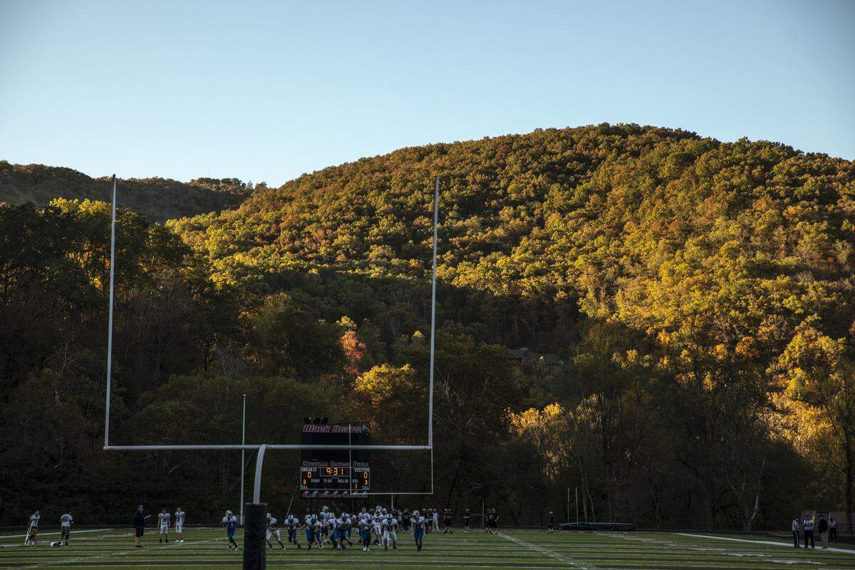 Harlan County plays its home football games at Coal Miners’ Memorial Stadium.