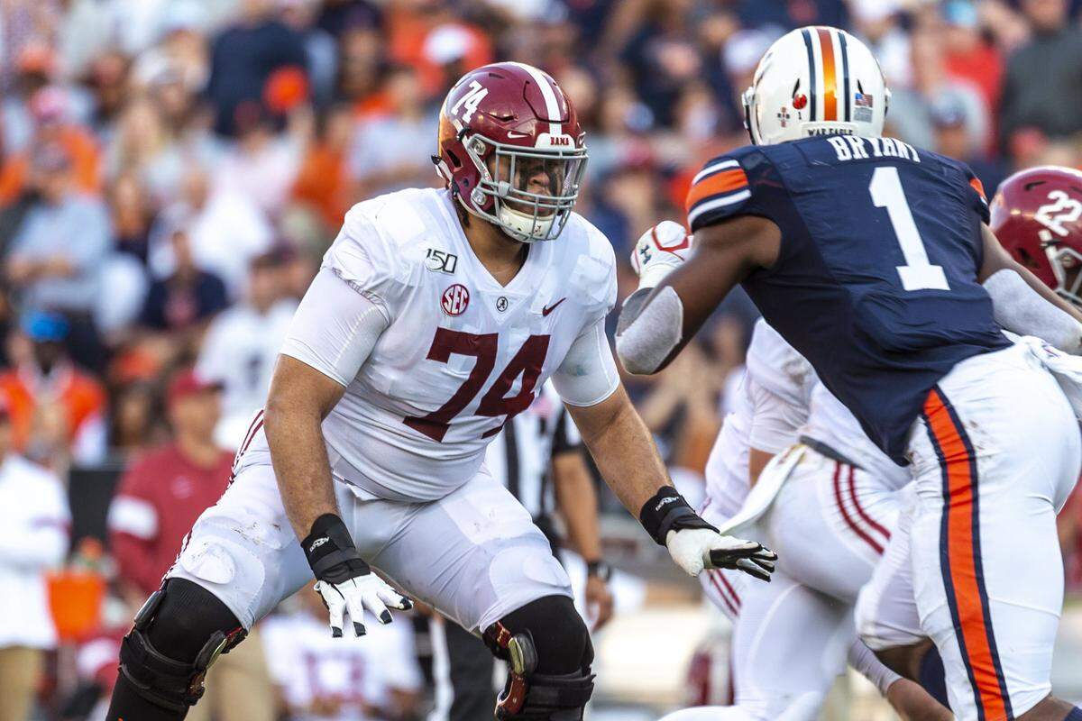 Auburn defensive end Big Kat Bryant (1) is projected to be one of the best defensive linemen in the Southeastern Conference in 2020.