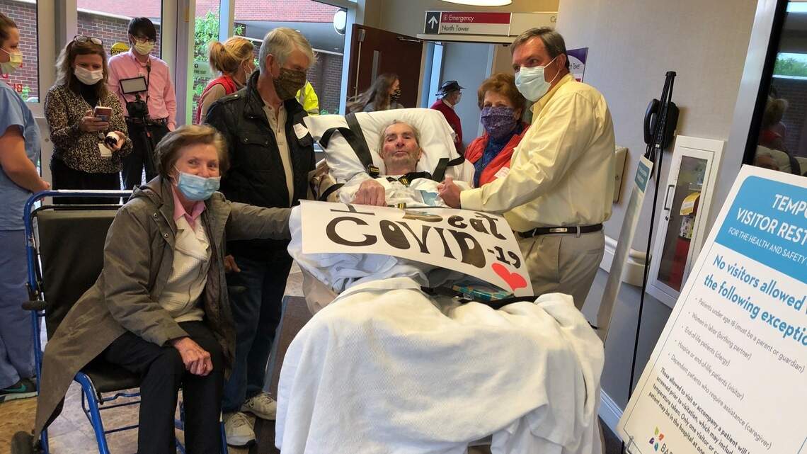 They went to hospital in same ambulance with COVID-19. A month later, they are reunited.