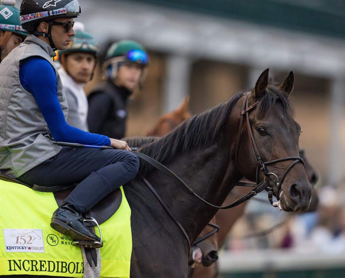 Incredibolt, trained by Riley Mott, has post position No. 11 for the Kentucky Derby. Incredibolt has previously won two races on the main track at Churchill Downs in Louisville.