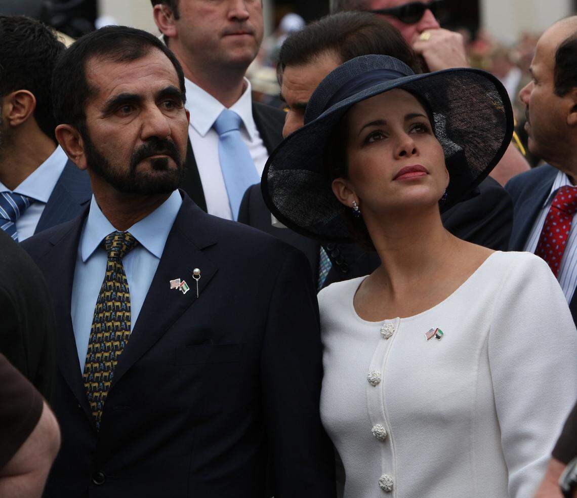 Sheikh Mohammed bin Rashid al Maktoum and Princess Haya Bint al Hussein were together in the paddock before the 2009 Kentucky Derby at Churchill Downs. They have since divorced.