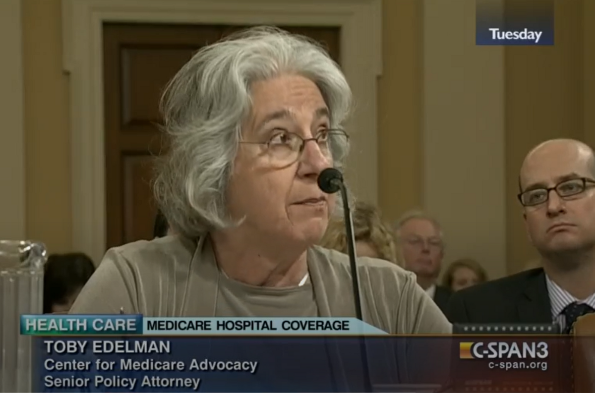 Toby Edelman, a national expert on nursing home care quality, testified to Congress in May 2014.