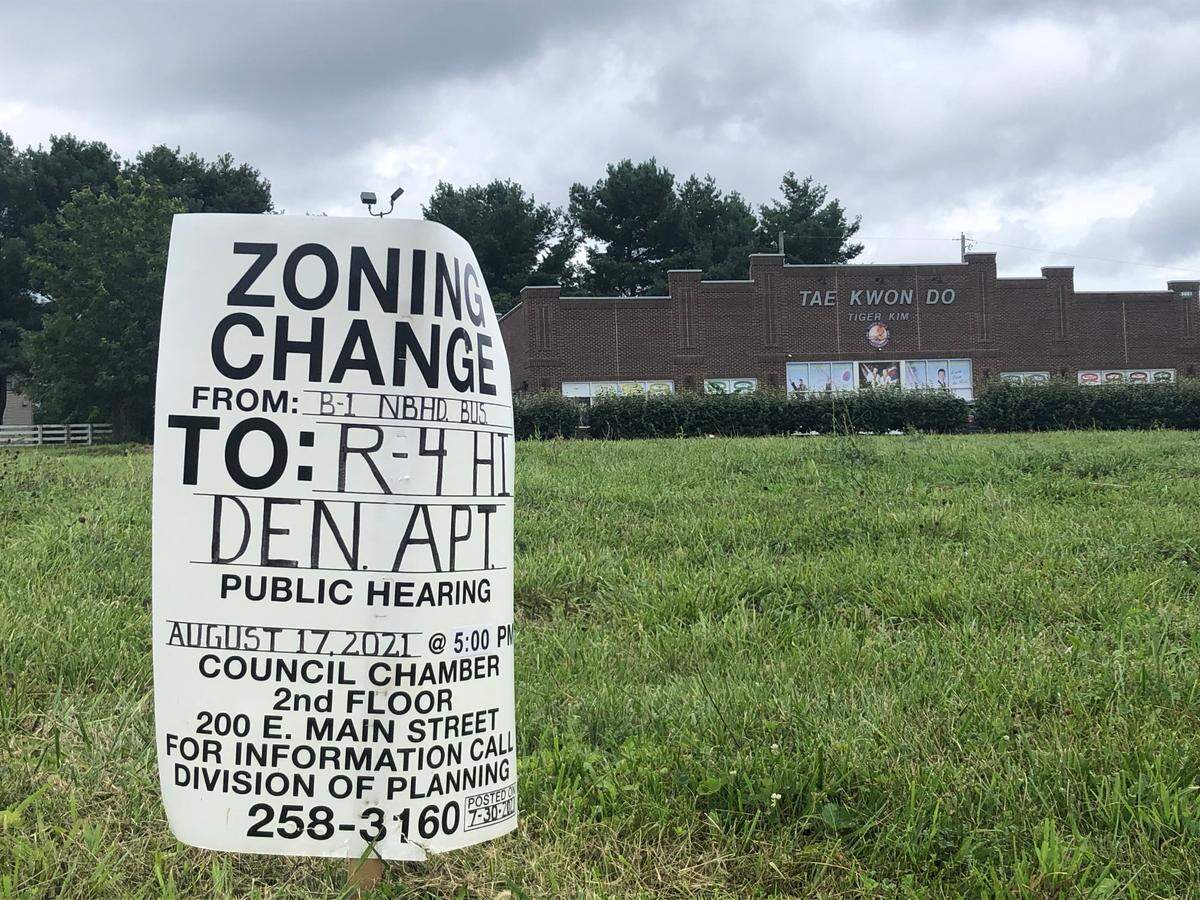 The Lexington council approved a zone change for a new apartment complex near the intersection of Harrodsburg Road and Wellington Way.