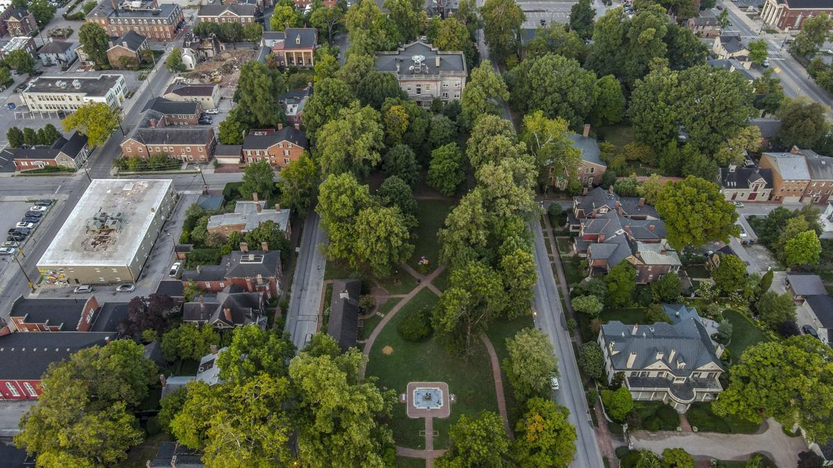 Gratz Park is located near West Third and North Mill streets in Lexington, Ky.