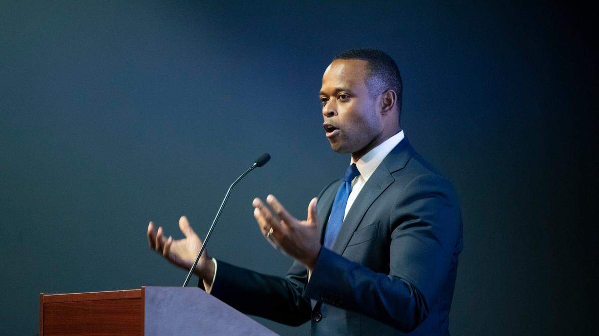 “I hope that I’m a unifying presence. I think, based on the number that we came out of the primary, we’re well on the way to making sure that everybody comes into this tent,” Daniel Cameron said at an event in July.