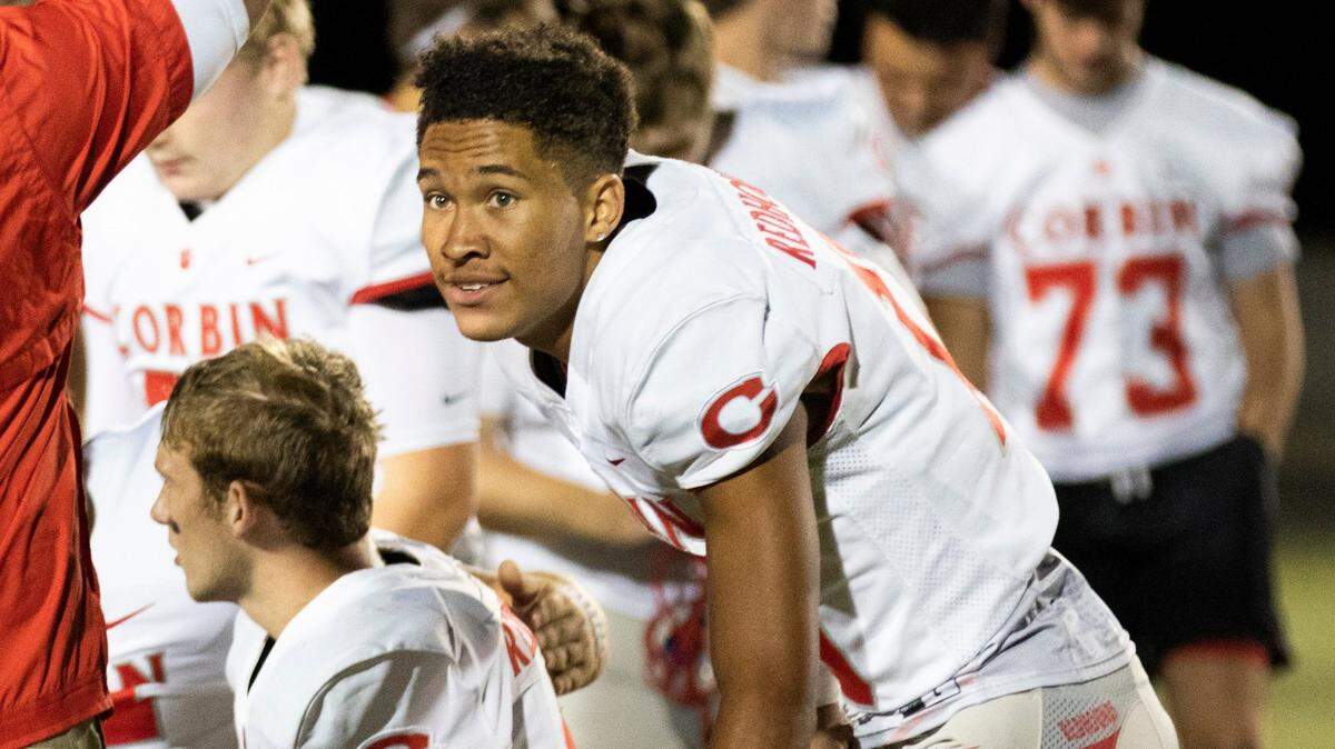 Treyveon Longmire, a Corbin High School junior, committed to the University of Kentucky football program on Friday.